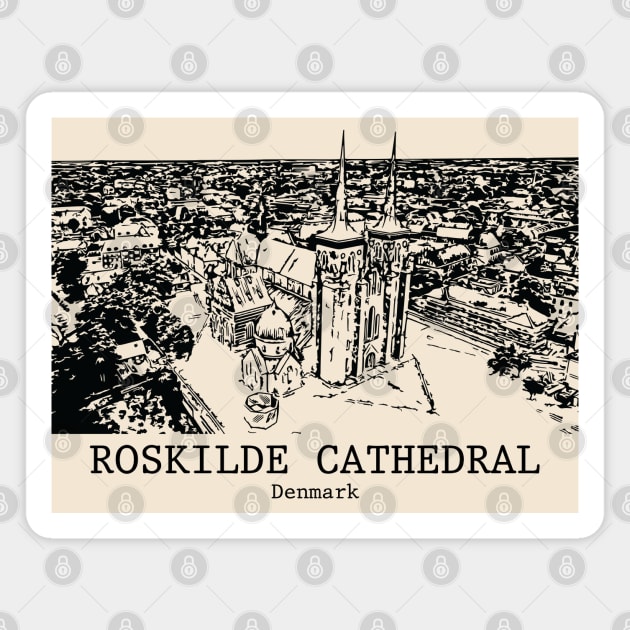Roskilde Cathedral - Denmark Magnet by Lakeric